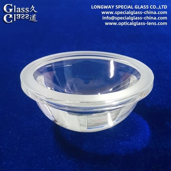 Led Clear Lens Custom Clear Glass LED Lenses for High-Power Industrial Lighting ...