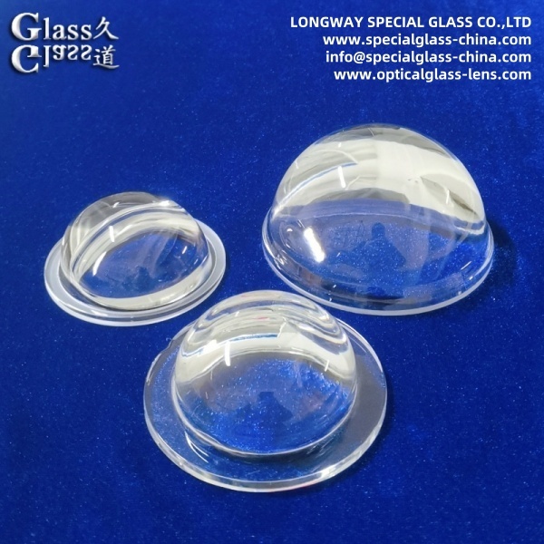Led Clear Lens Custom Clear Glass LED Lenses for High-Power Industrial Lighting ...