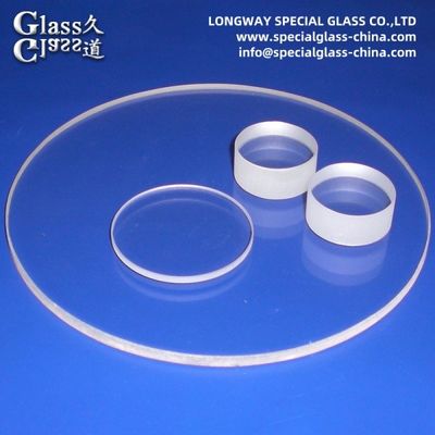 High Transmission Fused Silica Lens Optical Borosilicate Glass Wafer Disc Optical Lens