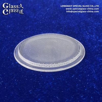 Custom Clear Textured Pyrex Led Cover Lens For Led Lighting Output
