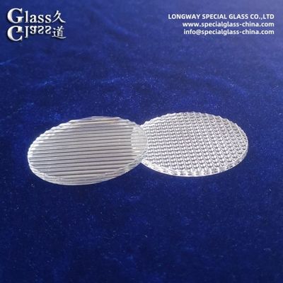 OEM Borosilicate Linear Glass Spread Lens For Lighting Fixtures