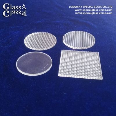 Durable Textured Borosilicate Glass Lens For Diffused Led Lighting Fixtures