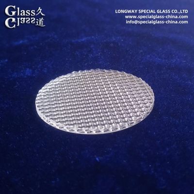 Durable Textured Borosilicate Glass Lens For Diffused Led Lighting Fixtures