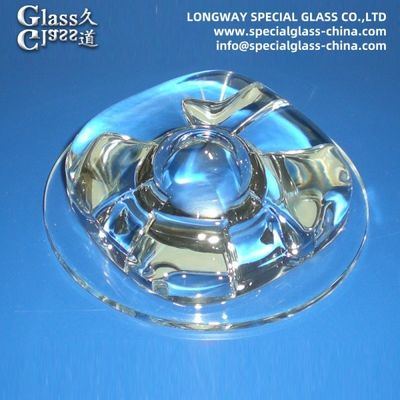 OEM Durable Clear Surface Pyrex 3.3 Borosilicate Street Light Led Lens