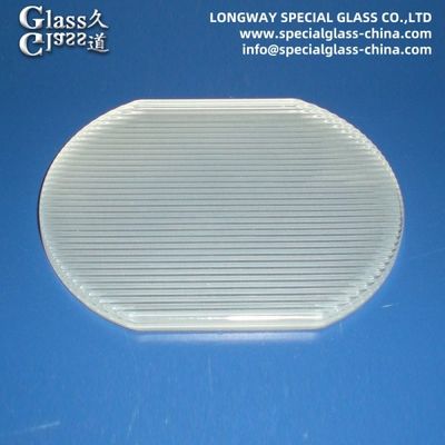 Customized Linear Flat Glass Lens From Borosilicate Glass 3.3 Frosting Available