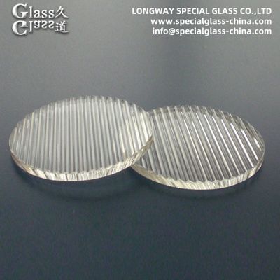 Customized Linear Flat Glass Lens From Borosilicate Glass 3.3 Frosting Available