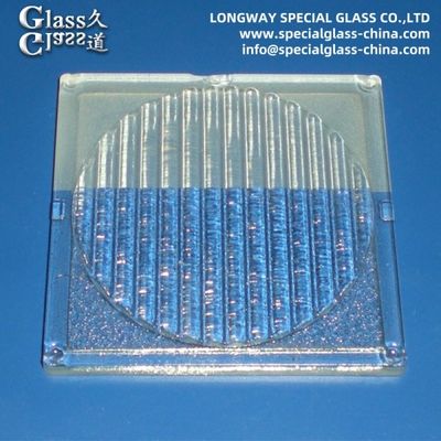 Sandblasting Surface Linear Glass Light Lens Spotlight Glass Cover