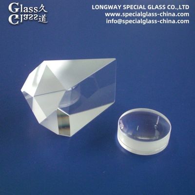 OEM Fused Silica Glass Optical Prism Lenses For Laser Cutting Machine
