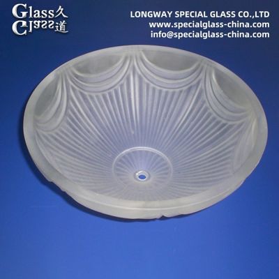Customized Frosted Soda Lime Glass Light Covers / Lighting Glass Cover