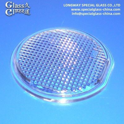 Transparent Pressed Glass Cover Lens For Led Light Lamp Lens Anti Scratch