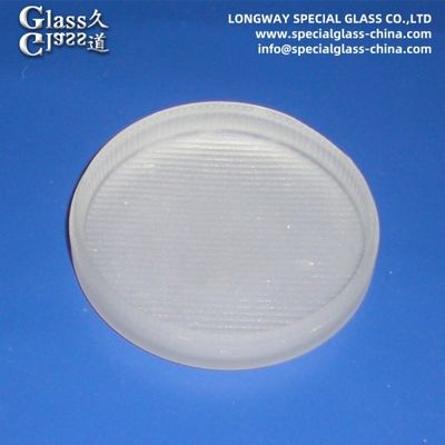 Pressed Sandblasting Soda Lime Glass Light Cover Led Light Lens Cover