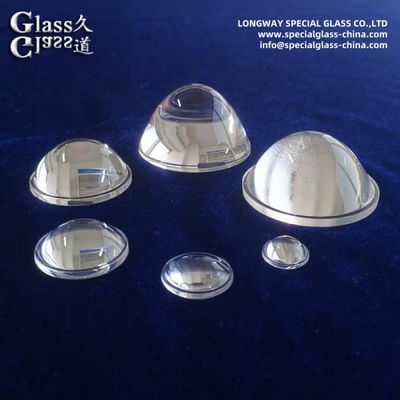 Optical Grade Borosilcate Glass Led Lens For Motocyle Light ISO9001 Certified