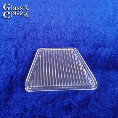 Clear Molded Linear Glass Cover Lens for LED Light