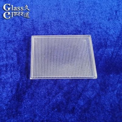 Clear Molded Linear Glass Cover Lens for LED Light