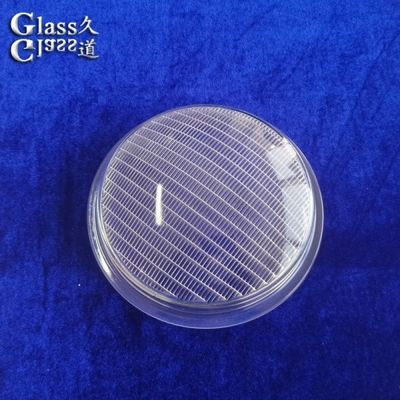 Customize Transparent Textured Surface Glass Light Cover Lens
