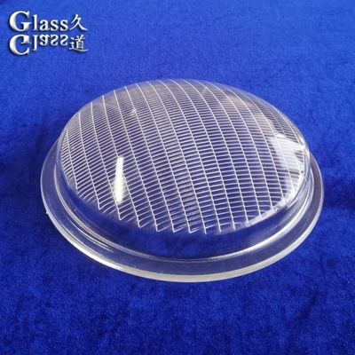 Customize Transparent Textured Surface Glass Light Cover Lens