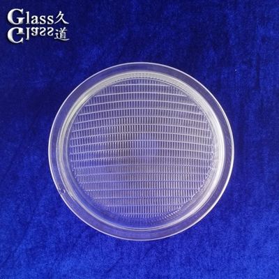 Customize Transparent Textured Surface Glass Light Cover Lens