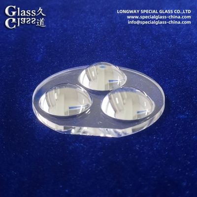 Custom Borosilicate Glass Beam-shaping LED lens for specialty lighting effects
