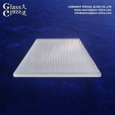 Durable Linear Textured Sandblasting Glass For Ambient Mood Lighting Cover