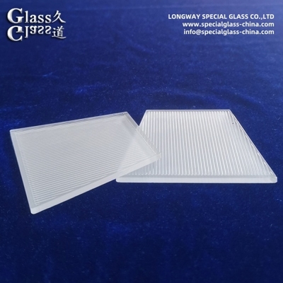 Durable Linear Textured Sandblasting Glass For Ambient Mood Lighting Cover