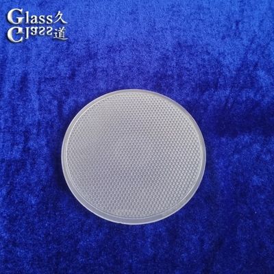 Durable Pressed Sandblasting Glass LED Lens For Lighting Fixtures